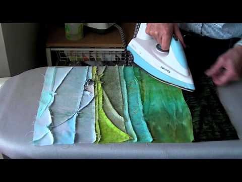 Landscape Quilts Piece by Piece - Piecing fabrics - When to Iron!