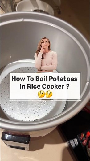 How to Boil Potatoes in a Rice Cooker? 🤔💭🫣#RiceCookerHack #CookingTips #PotatoRecipe