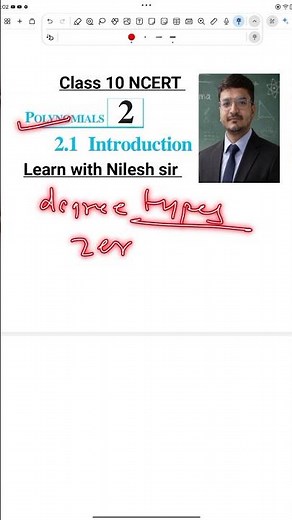 Class 10 Maths |Chapter 2 Polynomials | Introduction Full Explanation 📘types degree zeroes values