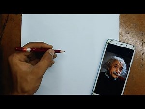 How to Draw Albert Einstein Sketch Outline || Tutorial || Step by Step || Easy Sketch Outline