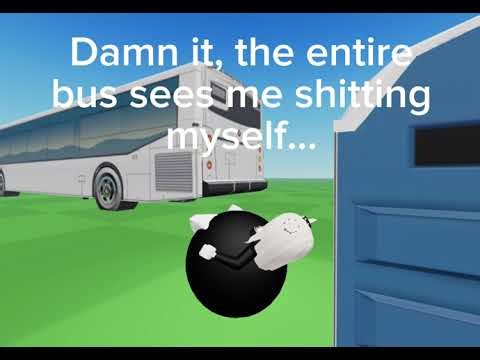 Roblox Poop animation) The bus stop