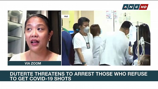 "Vaccine hesitancy is not the problem. Vaccine supply is the biggest problem." Should the country make vaccination mandatory? Sen. Nancy Binay says the government should first ensure that the country gets enough doses of the #COVID19VaccinePH for Filipinos. #ANCHeadstart | ANC 24/7