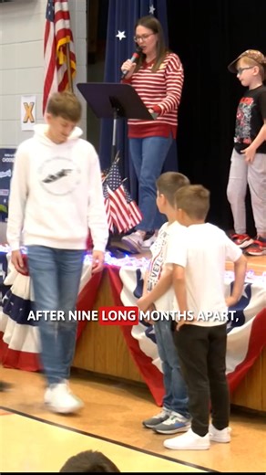 Students at Pratt Elementary School in Sand Springs gathered to honor veterans, but the day held a special moment for one family. Ryan Quinnelly, who has served in the military for 14 years, surprised his children with a reunion during the program. | KOTV - News On 6