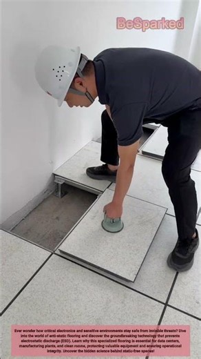 Anti-Static Flooring Secrets Revealed ⚡ #AntiStaticFloor #ESDProtection #Worker #Process