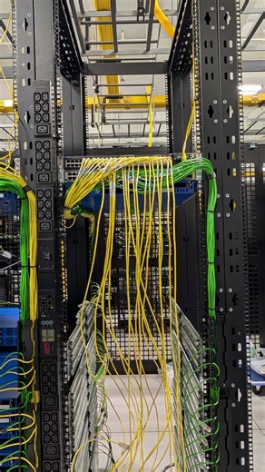 Cable Management in a data center
