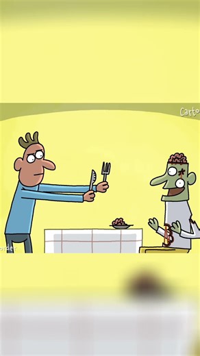 Zombie Eats Human Dinner! 🍽️ Uncensored Restaurant Chaos! #shorts