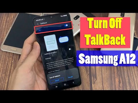 How to Turn Off Voice Assistant (TalkBack) on Samsung Galaxy A12