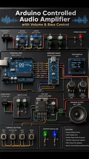 Arduino से Audio Amplifier कैसे बनाएं? 🔊 | आसान DIY प्रोजेक्ट | #Shorts