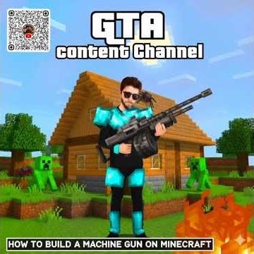 Build a WORKING Machine Gun in Minecraft! (No Mods)