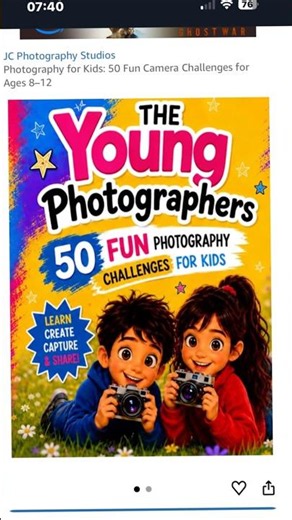 50 Creative Photo Challenges for Kids! 📸✨ #photography #photographybook