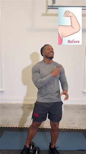 Brandon Palmer on Instagram: "Easy & Simple Workout To naturally Tone Arms & Build Muscle #armworkout #dumbbellworkout"