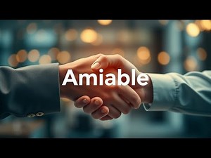 Amiable Meaning | Amiable Definition | Amiable Pronunciation | Visual Dictionary