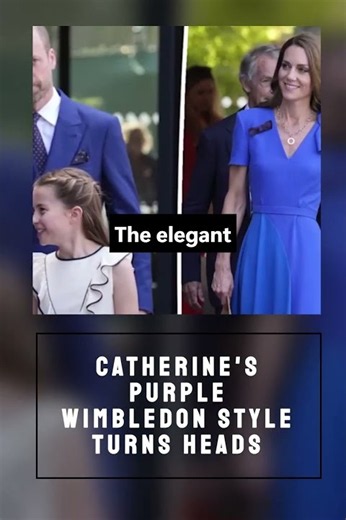 Catherine's Purple Wimbledon Style Turns Heads #PrincessCatherine #RoyalFamily