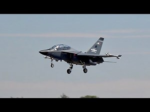 Leonardo M-346FA arrival at RAF Fairford RIAT 2018 AirShow