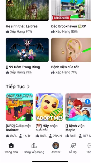 Cách lưu trò chơi trên Roblox di động