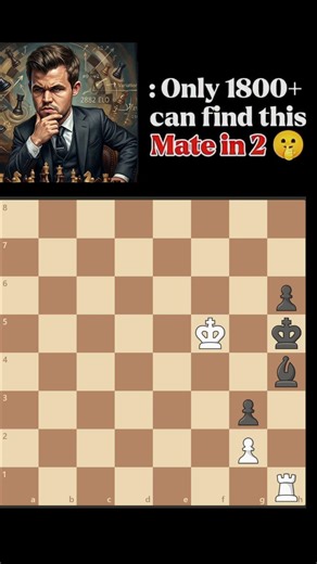 Can YOU Solve This 1800+ ELO Endgame? 🤯 (Mate in 2) #Shorts #chess