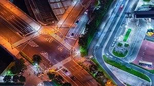 Time Lapse Modern City Road Aerial Stock Footage Video (100% Royalty-free) 1096163801 | Shutterstock
