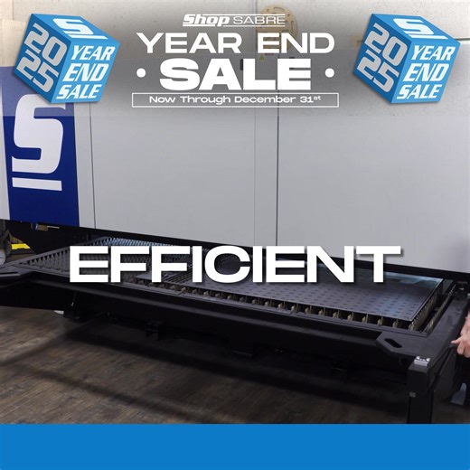 Now through December 31st we're giving you: - Free Shipping to the lower 48 states - Free Training - Free Extended Warranty - One Year Discount on Consumables (with machine purchase) - Instant Savings - Included Software Financial incentives on this Section 179 eligible machine purchase Say Y.E.S. to savings with ShopSabre's Year End Sale. | ShopSabre CNC