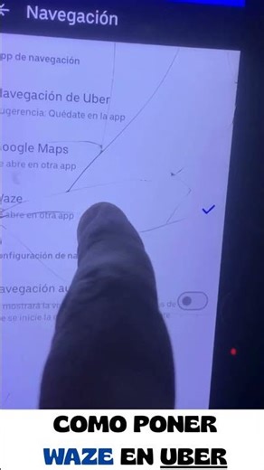 COMO PONER WAZE EN UBER DRIVER #gps #uber