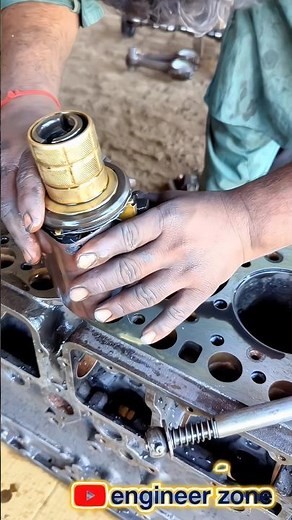 Liner Sleeve Polishing Secret! Diesel Engine Rebuild Perfection #Shorts