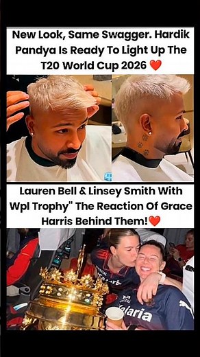 Hardik Pandya's new hairstyle for the T20 World Cup 2026 #hardikpandya #t20worldcup #cricketnews