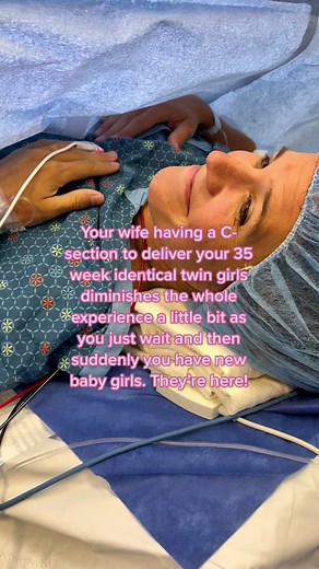 When your identical twin girls are delivered by c-section… #csection #twingirls #twins #family #twinsdad #foryou @Our TWINsane Family