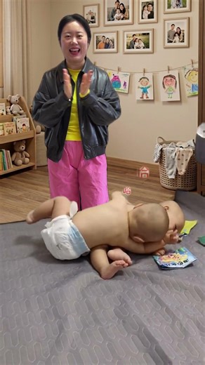 可愛すぎる！赤ちゃんたちの転がり遊び너무 귀여워! 아기들의 깜찍한 구르기 놀이 So Cute! Adorable Baby Tumble Play #funny #baby #shorts