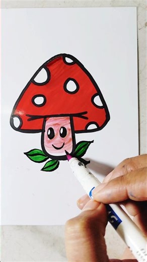 “Super Easy Mushroom Cartoon Drawing | Fun & Simple Art for Everyone!”