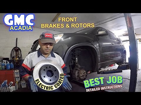 How to replace front brakes and rotors on GMC Acadia 2012