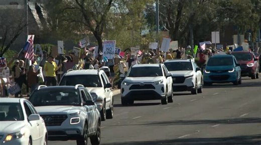 Thousands join “No Kings” protests throughout southern Arizona