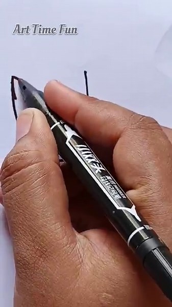 Easy Tulip Drawing | Simple Flower Art for Beginners 🌷 | Art Time Fun #youtube #viral #shorts