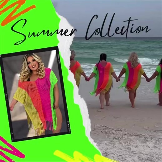 1.6K views · 21 reactions | Its a Curvy Girl Summer ✨朗 The Weather is Getting Hotter & We’re Turning up The Heat on Our NEW Summer Collection  https://www.buycurvy.com/products/89-ot-x-ocean-drive-neon-multi-color-cover-up-w-fringe?_pos=1&_sid=a82ba9f87&_ss=r | CURVY Boutique | Facebook