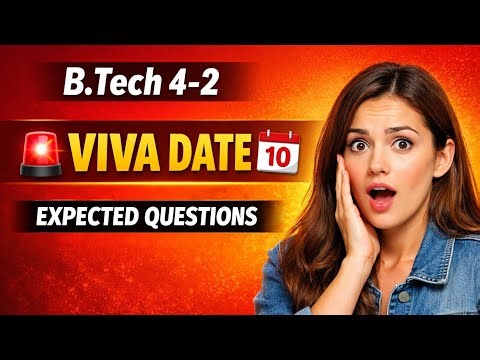 B.Tech 4-2 Viva Date 🔥 | JNTUA Project Viva + Most Expected Questions