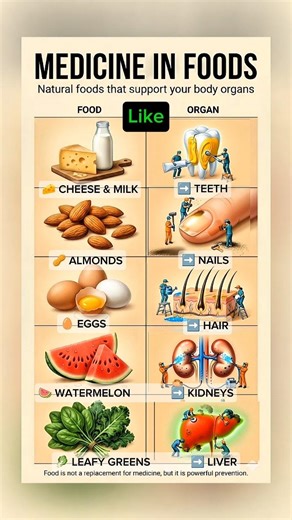 MEDICINE IN FOODS #shorts #healthshorts #foodismedicine #teethwhitening #nails #haircare #kidney