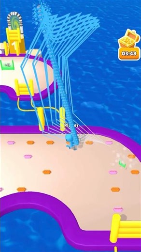 bridge race🔥game video || race to victory bridge builder #shorts #bridgerace