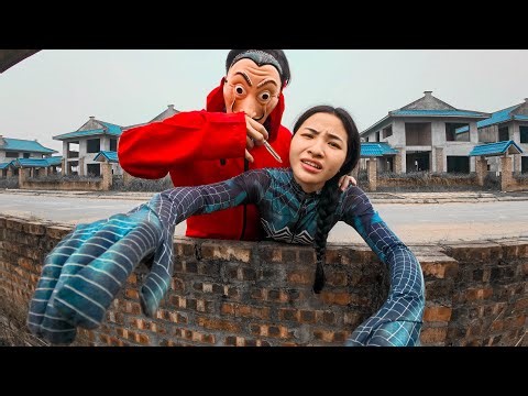 SPIDER-MAN ESCAPE ANGRY GIRLFRIEND VS BAD GUY MONEY HEIST (Epic ParkourPOV Chase)