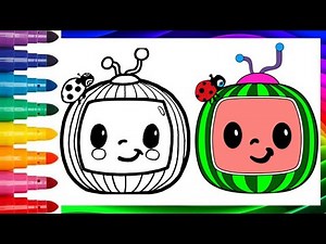 How to Draw and Color Cocomelon Logo | Fun Art for Kids | Drawing Tutorial