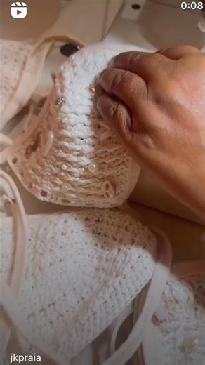 MODA PRAIA 2026 I BIQUÍNI BRANCO RENDA I RIC. BEACHWEAR