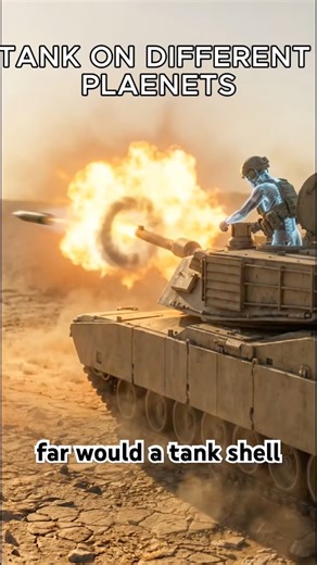 What If You Shot A Tank Shell On Different Planets #planets #whatif #tank