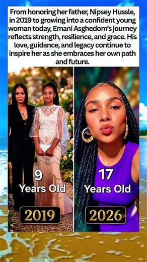 Nipsey Hussle’s Daughter Emani — Then vs Now