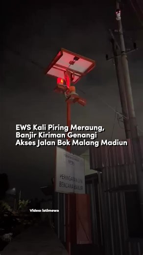 Sirine EWS Berbunyi Di Bok Malang, Madiun