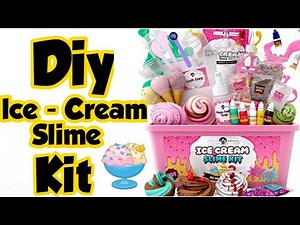 Diy Ice Cream Slime Kit/how to make ice-cream slime kit at home/homemade slime kit/ice-cream slime
