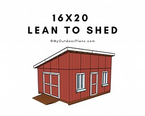 16x20 Lean to Shed Plans