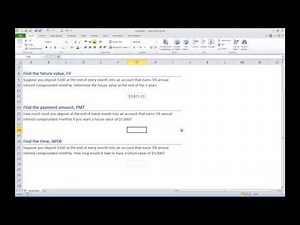 Excel Formulas for Annuities