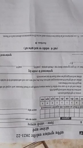 English Project Work Class 8 M P Board 2021-22