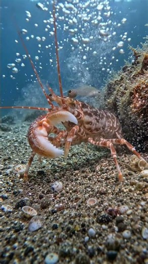 This shrimp snaps harder than a bullet 🤯 #wildlife #science