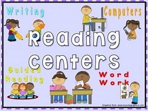 Daily Automated Centers and Guided Reading Rotation Powerpoint with 4 centers