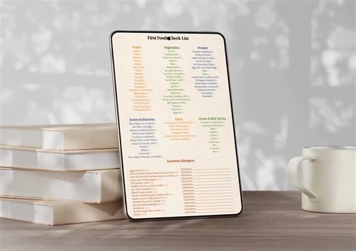 Baby Weaning Guide Printable | Stage-by-stage Recipes, First Foods Checklist & Feeding Tracker | Digital PDF Download - Etsy