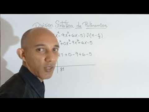 Synthetic division of polynomials - Ruffini's rule with fractions.