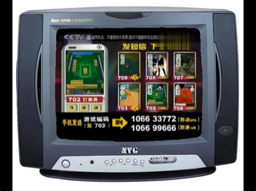 2008年12月26日【戊子年农历冬月廿九】CCTV8央视电视剧频道游戏短信编码广告片段